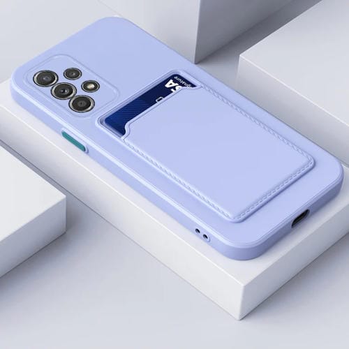 Funda Telefónica Samsung Galaxy A23 4G 5G TPU Piel Contraste Botón (Púrpura)