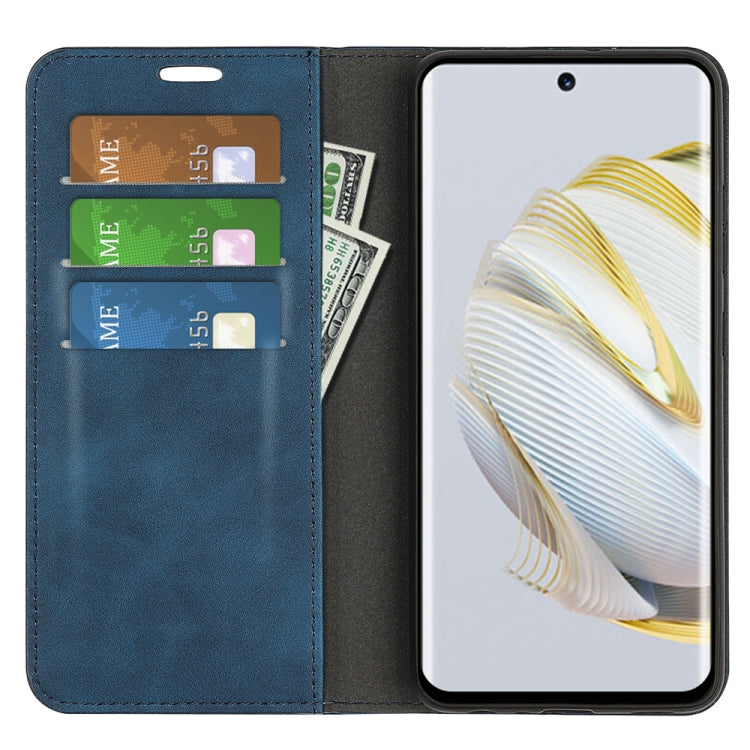 Funda para Huawei Nova 10 Pro Retro-Skin con Función Succión (Azul Oscuro)
