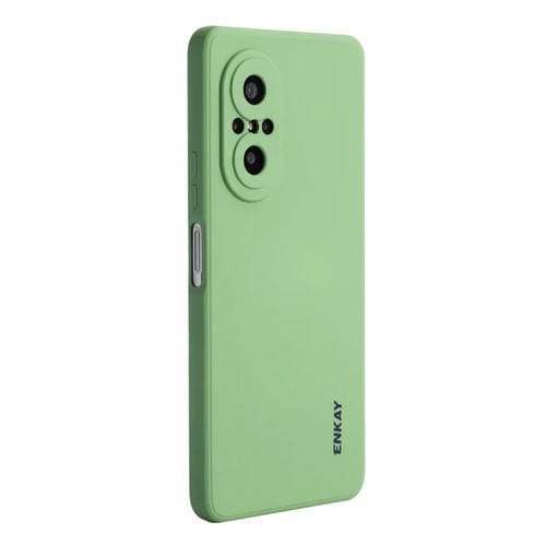 Para Huawei Nova 9 SE / Honor 50 SE ENKAY Funda de teléfono de silicona líquida a prueba de golpes (verde claro)