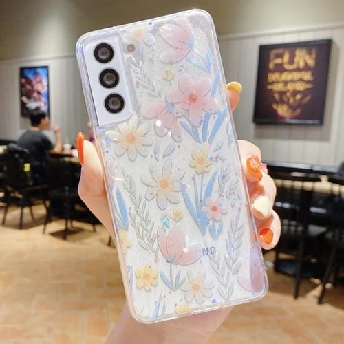 Funda para Samsung Galaxy S20 Fresh Small Floral Epoxy TPU Phone Case (Flores Rosadas)