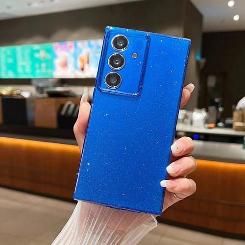 Funda para Teléfono Samsung Galaxy A15 5G TPU Jelly Glitter Color Sólido (Azul Oscuro)