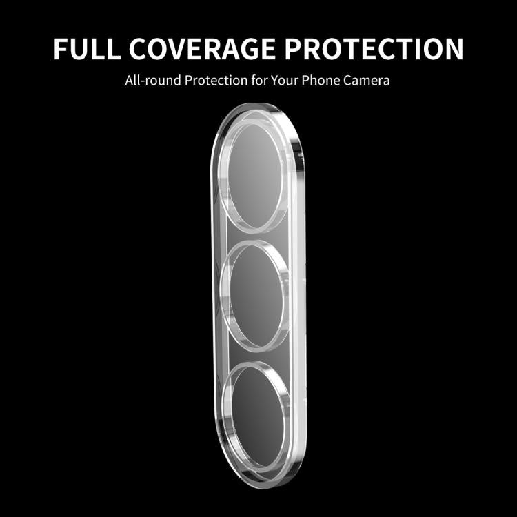 2 protectores de pantalla de vidrio templado ENKAY Hat-Prince 9H para cámara trasera de Samsung Galaxy S25 FE 5G (transparentes)