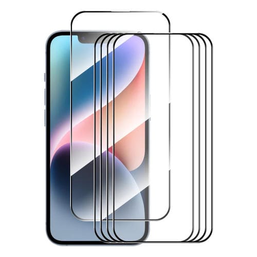 Película de Vidrio Templado Enkay Full Glue Aluminio-Silicio para iPhone 15 (5PCs) - MOVILSTORE