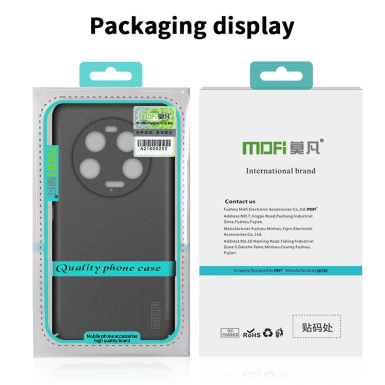 Funda ultrafina de PC esmerilada con todo incluido para Redmi Turbo4 Pro MOFI Fandun Series (negra)