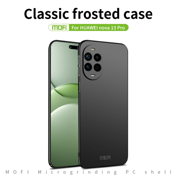 Funda Rígida Ultrafina Mofi para Huawei Nova 13 Pro Micro-Frosted PC (Negra)