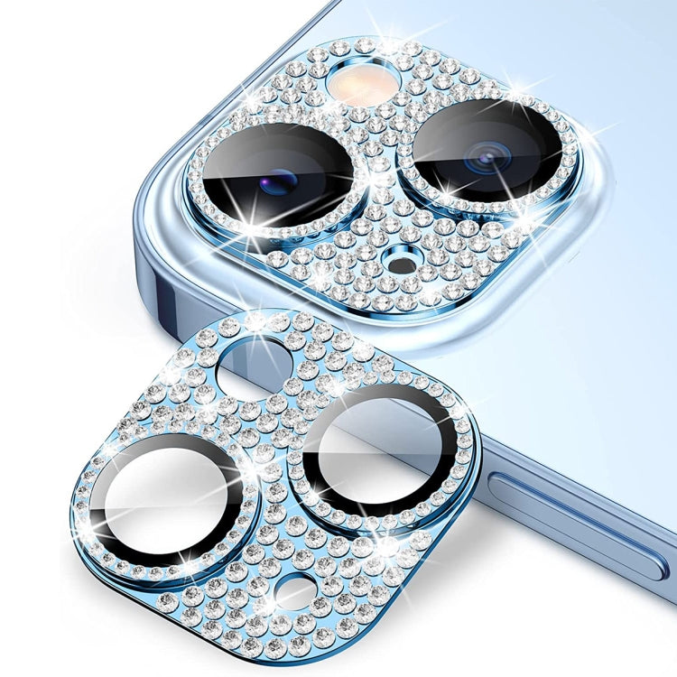 Lente de Cámara + Protector Vidrio Templado Enkay Hat-Prince para iPhone 15/15 Plus (Azul Sierra) - MOVILSTORE