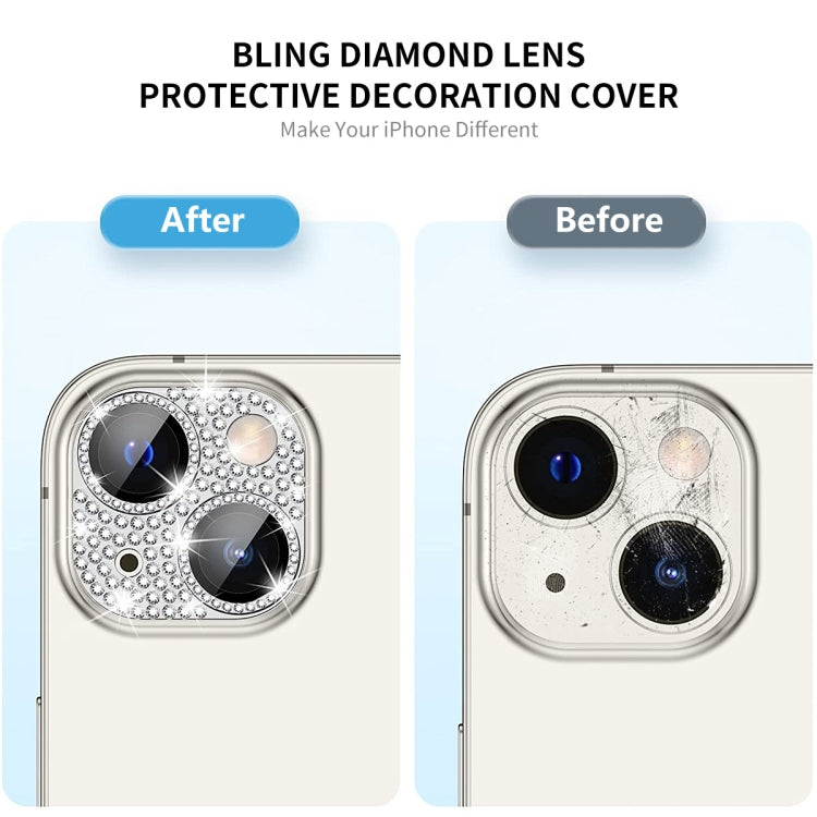 Lente de Cámara + Protector Vidrio Templado Enkay Hat-Prince Blink Diamond para iPhone 15/15 Plus (Colorido) - MOVILSTORE