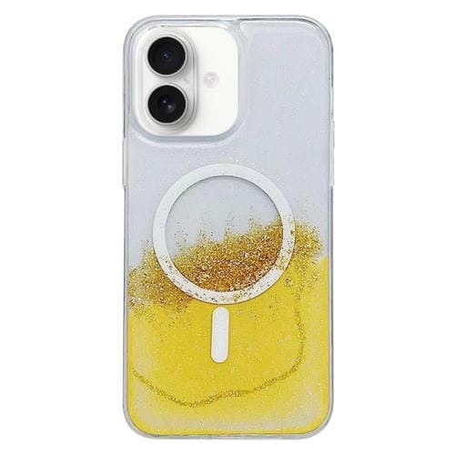 Funda híbrida TPU con Magsafe para iPhone 16 (Amarilla)