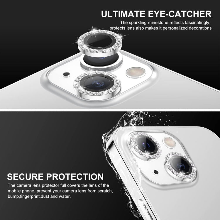 Película completa de vidrio Enkay para iPhone 15/15 Plus anillo de diamante Lente de cámara antirreflectante (Colorido) - MOVILSTORE