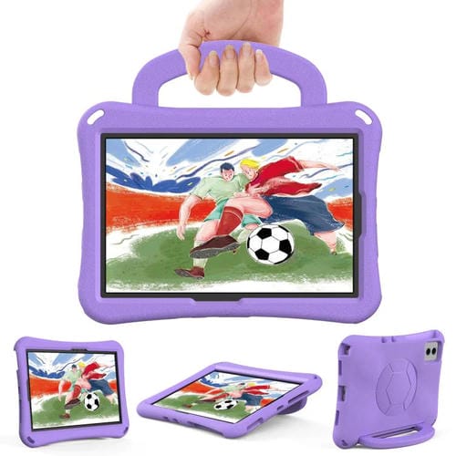 Funda de EVA a prueba de golpes para Xiaomi Redmi SE 11 2025/Pad 2 con forma de balón de fútbol (morado claro)