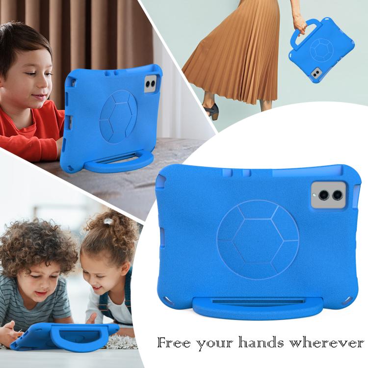 Funda de EVA a prueba de golpes con forma de balón de fútbol para Xiaomi Redmi SE 11 2025/Pad 2 (azul)