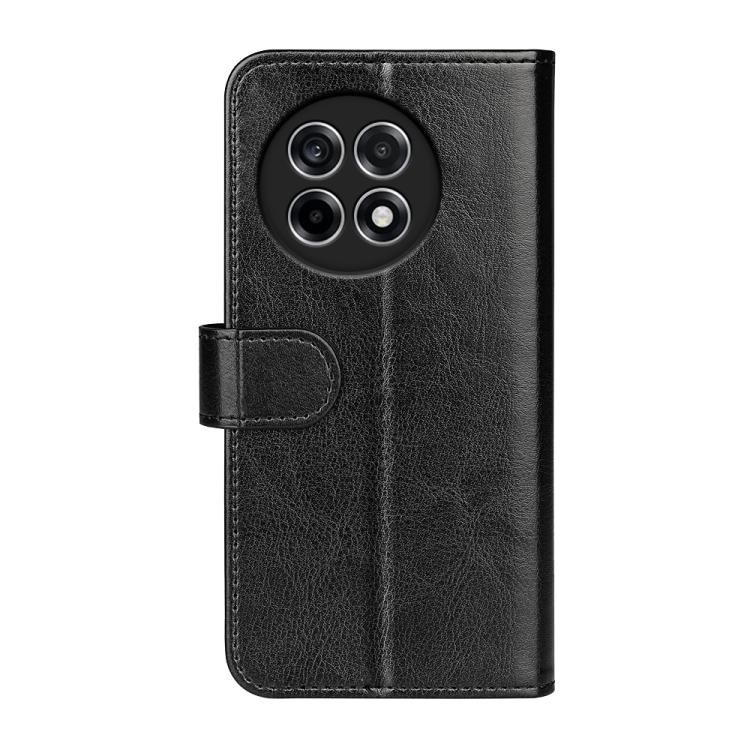 Funda de Cuero con Tapa Horizontal Textura R64 para OnePlus Ace 5 Pro (Negra)