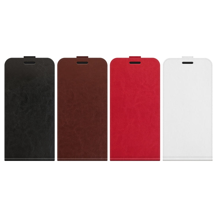 Funda de Cuero con Tapa Vertical y Textura R64 para OnePlus Nord 4 (Blanca)