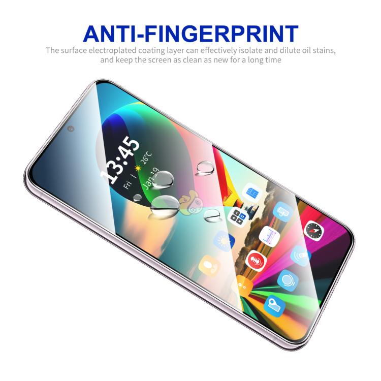 Película de vidrio templado ENKAY de alta densidad de aluminio y silicio con pegamento completo para Infinix GT 30 Pro