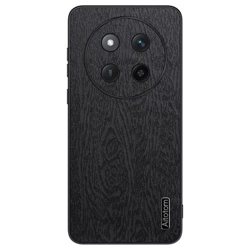 Funda para Teléfono Honor X60Pro a Prueba de Golpes Cuero Corteza de Árbol (Negro)