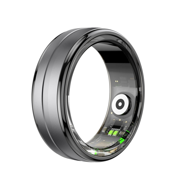 Anillo Inteligente R06 Tamaño 12 Compatible Frecuencia Cardíaca Oxígeno Sueño Modos Deportivos (Negro)