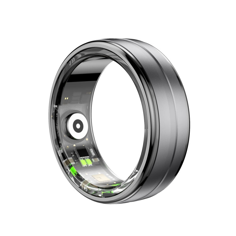 Anillo Inteligente R06 Tamaño 12 Compatible Frecuencia Cardíaca Oxígeno Sueño Modos Deportivos (Negro)