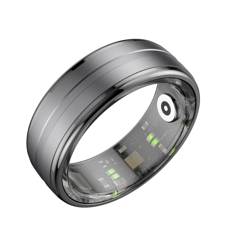 Anillo Inteligente R06 Tamaño 12 Compatible Frecuencia Cardíaca Oxígeno Sueño Modos Deportivos (Negro)