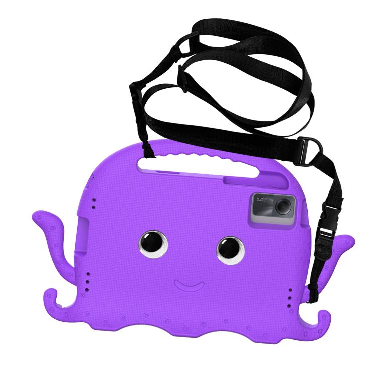 Funda híbrida de EVA para Xiaomi Redmi Pad 2/SE 11 2025, estilo pulpo, a prueba de golpes, con correa (morada)