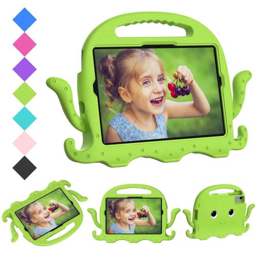 Funda híbrida de EVA para Xiaomi Redmi Pad 2/SE 11 2025, estilo pulpo, con correa y antigolpes (verde hierba)