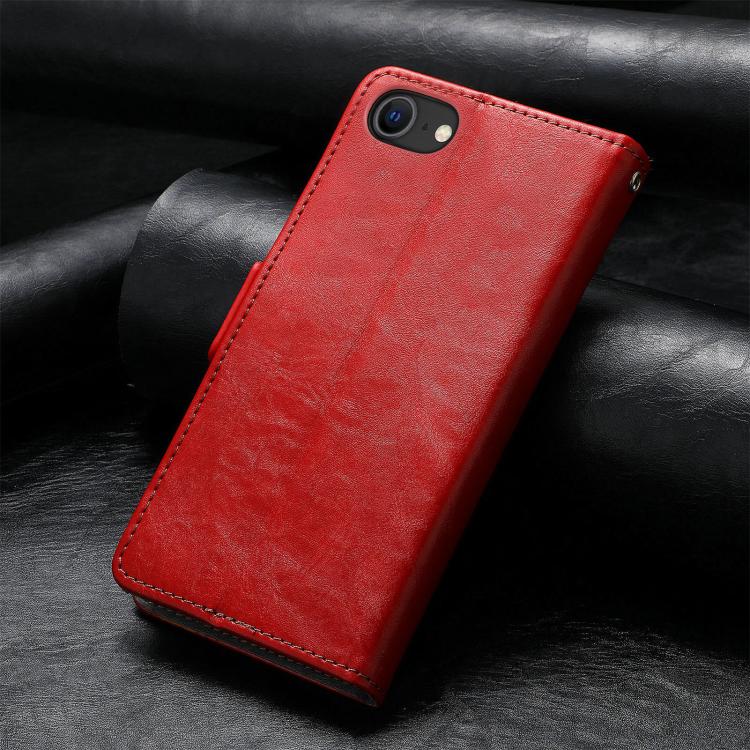 Funda para iPhone 16E con Hebilla Magnética Doble y Empalme Neo (Roja)