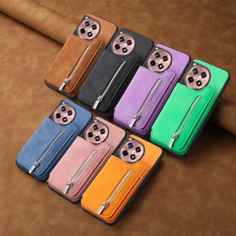 Funda para Teléfono OnePlus Nord Ce4 Ace 3V con Cremallera Magsafe Retro (Verde)