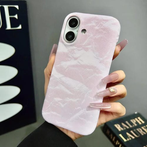 Funda de Cuero Aterciopelado con Media Cobertura para iPhone 13 Pro Max (Rosa)