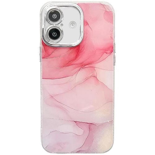Funda para Teléfono iPhone 16 Textura Mármol Galvanizado (Rosa M2)