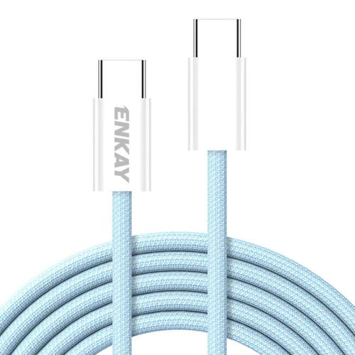 Cable de Datos y Carga USB-C a Tipo-C Enkay CB174 60W 1 m (Azul)