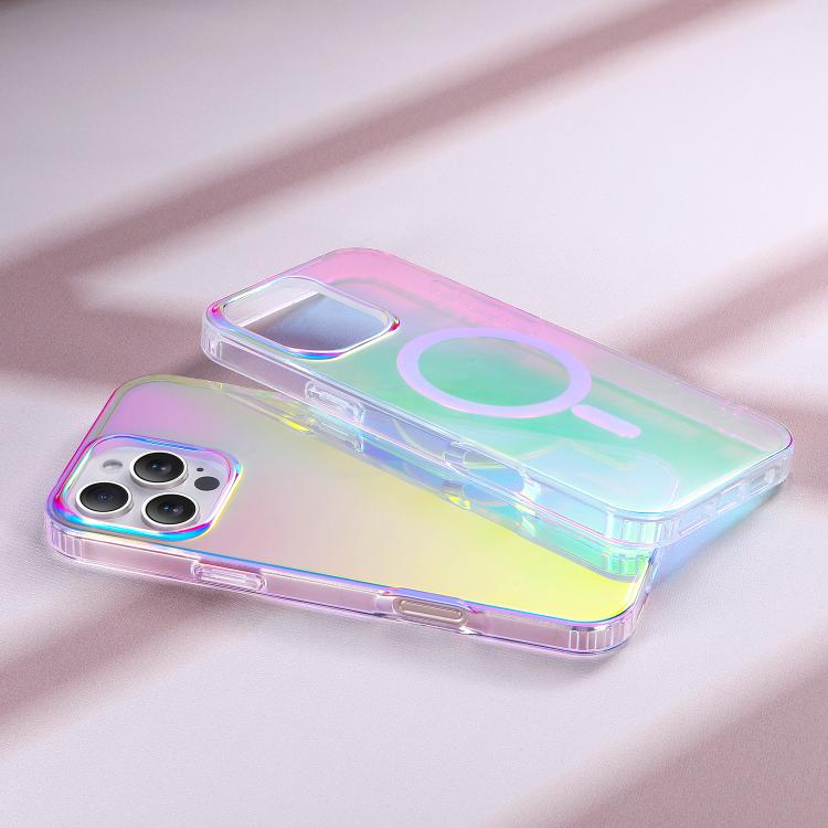 Funda para teléfono Magsafe iPhone 16E textura grabada con láser (Rayas verticales)