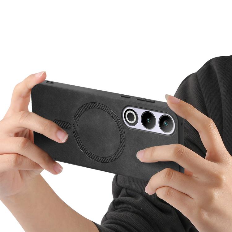 Funda para OnePlus Nord Ce4/Ace 3V con Tapa Trasera PU Magsafe (Negra)