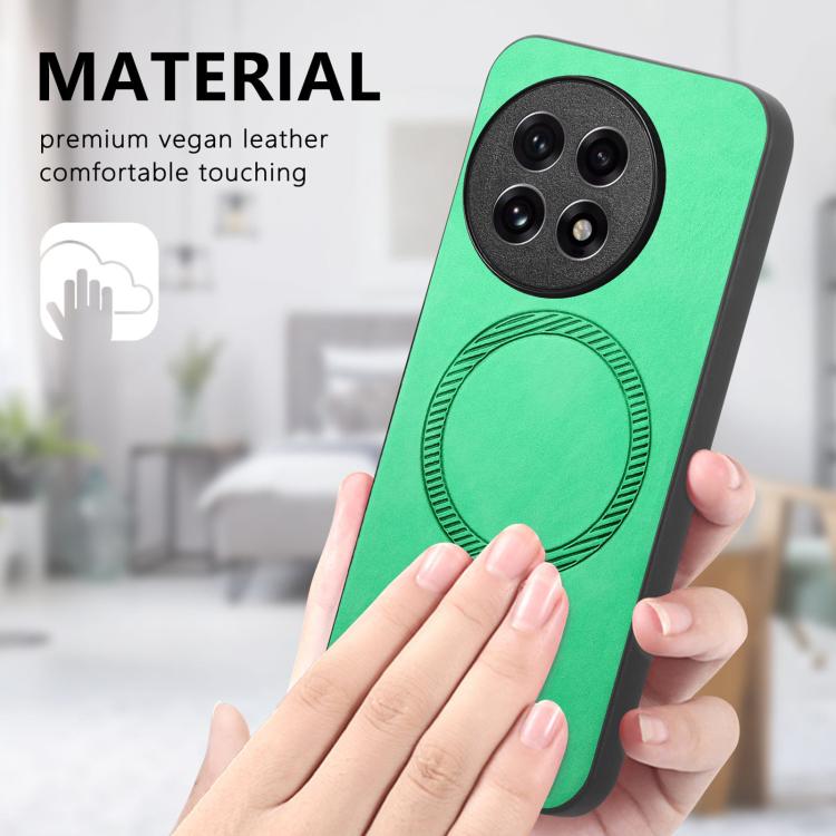 Funda Trasera PU Magsafe para OnePlus Nord CE4/Ace 3V (Amarilla)