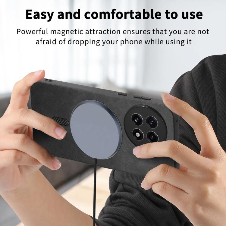 Funda para OnePlus Nord Ce4/Ace 3V con Tapa Trasera PU Magsafe (Negra)
