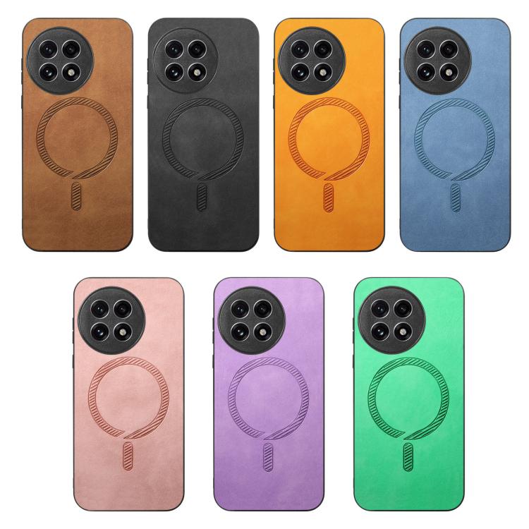 Funda Trasera PU Magsafe para OnePlus Nord CE4/Ace 3V (Amarilla)