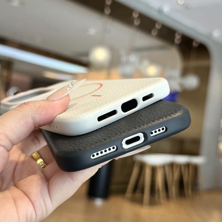 Funda TPU iPhone 11 Pro con Diseño Grano de Lichi y Anillo Magsafe (Azul)