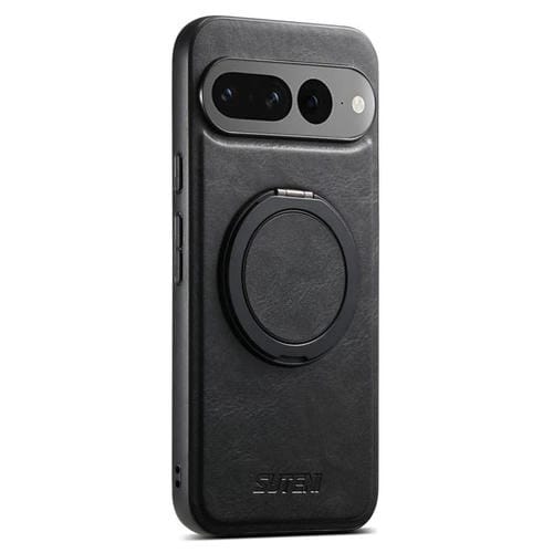 Funda para Teléfono Suteni G3 con Soporte Giratorio 360° y Cera de Aceite para Google Pixel 7 Pro (Negra)