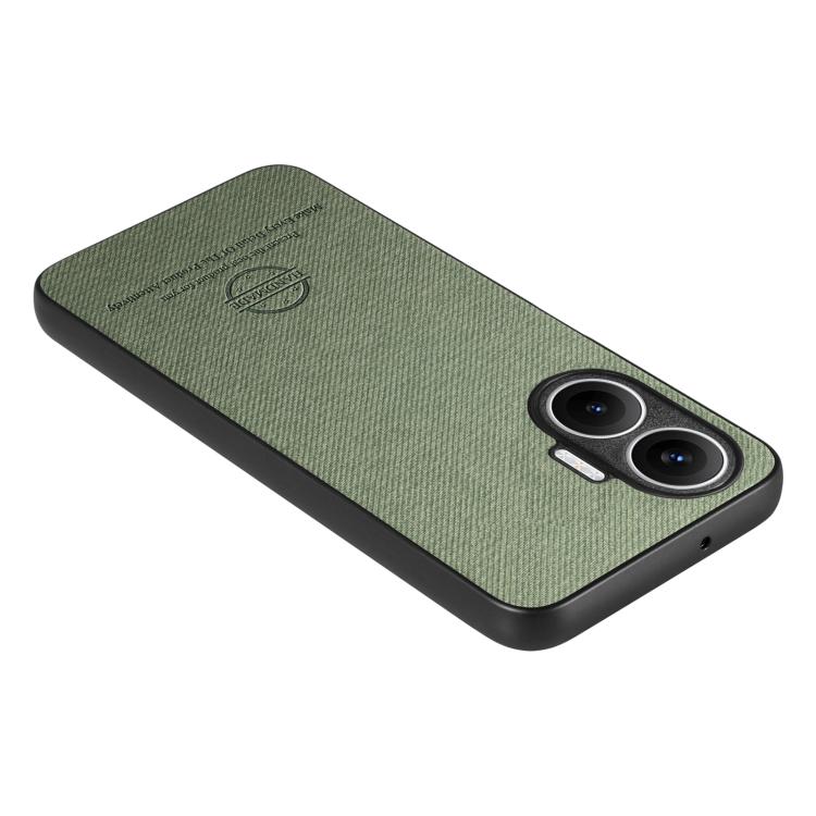 Funda trasera de piel y sarga para Redmi Turbo 4 Pro (verde)