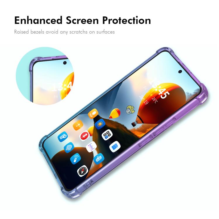 Funda TPU Enkay Hat-Prince Gradient Airbag para Tecno Spark 30 4G (Oro Rosa)