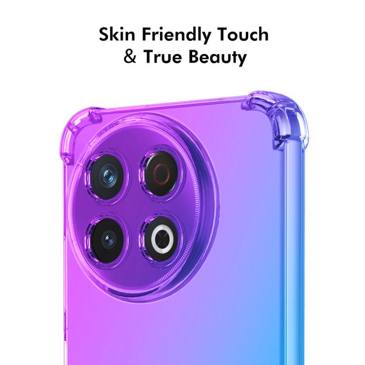 Funda TPU Enkay Hat-Prince Gradient Airbag para Tecno Spark 30 Pro 4G (Azul y Rosa)