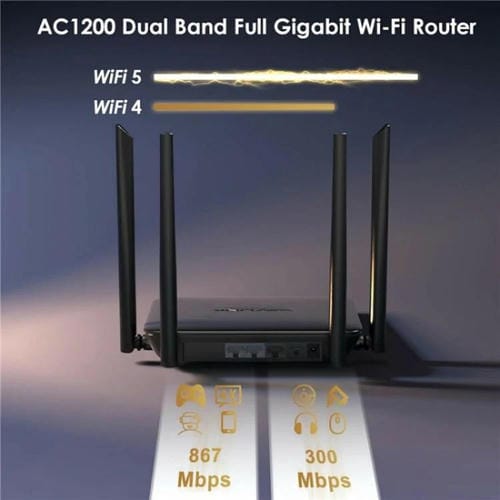 Enrutador Gigabit Ethernet MU-MIMO doméstico WAVLINK WN530HG4, enrutador de doble banda AC1200, enchufe australiano