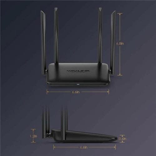 Enrutador doméstico WAVLINK WN530HG4 Gigabit Ethernet MU-MIMO doble banda AC1200 (UE)
