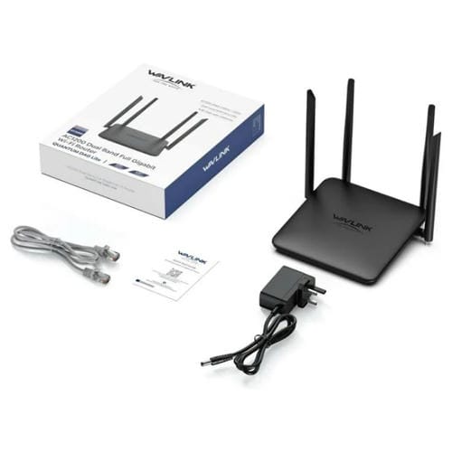 Enrutador Gigabit Ethernet WAVLINK WN530HG4 doble banda AC1200 MU-MIMO enchufe EE. UU.