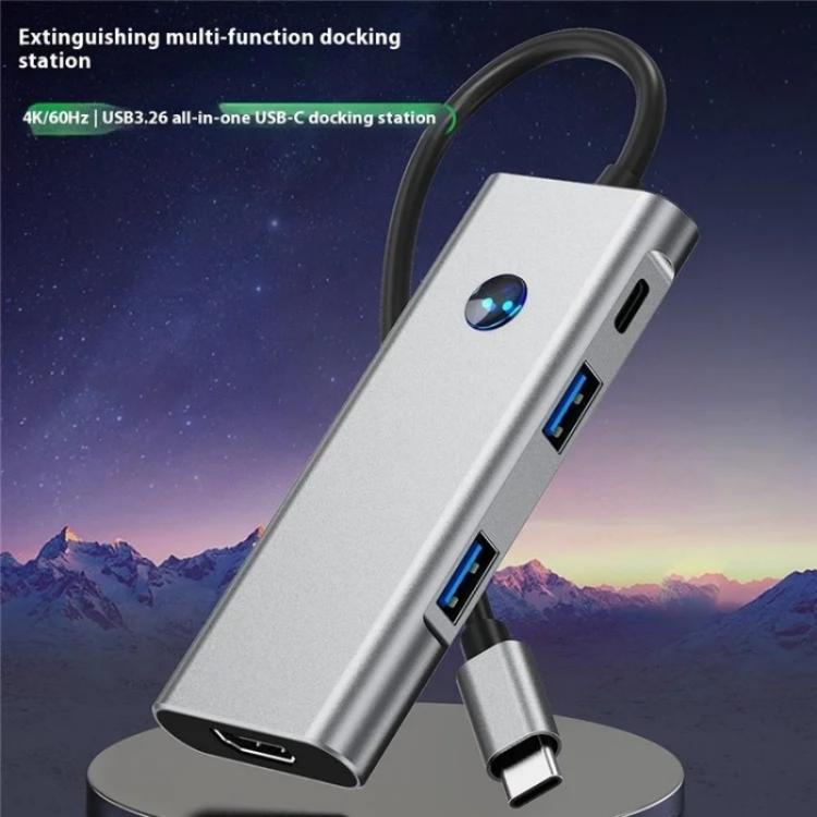 2426 Apagado de pantalla con una sola tecla Tipo-C a 2 x USB 3.2, HD, PD100W, 2 x concentrador USB-C 3.2