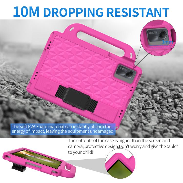 Funda de EVA a prueba de golpes para Xiaomi Pad 6/6 Pro Diamond Series (rosa roja)