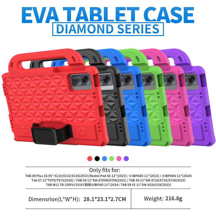 Funda de EVA a prueba de golpes para Xiaomi Redmi SE 11 2025 / Pad 2 Diamond Series (roja)