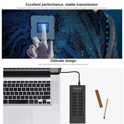 Hub USB 2.0 Orico H1613-U2 16 Puertos