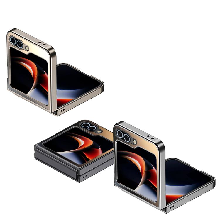 Funda plegable antigolpes con acabado esmerilado AG para Samsung Galaxy Z Flip5 5G (plateada)
