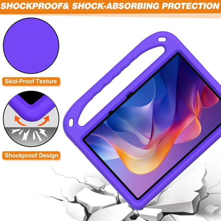 Funda de EVA a prueba de golpes con soporte para Xiaomi Redmi Pad 2 11 2025 (morado)