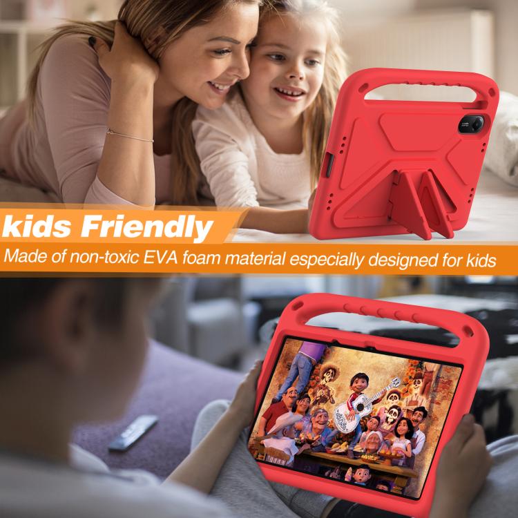 Funda de EVA a prueba de golpes con soporte para Xiaomi Redmi Pad 2 11 2025 (roja)