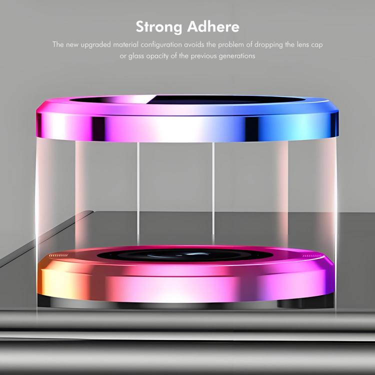 ENKAY Hat-Prince - Lente de cámara trasera 9H con película de vidrio templado de aleación de aluminio para Xiaomi Mix Flip 2 (rosa)